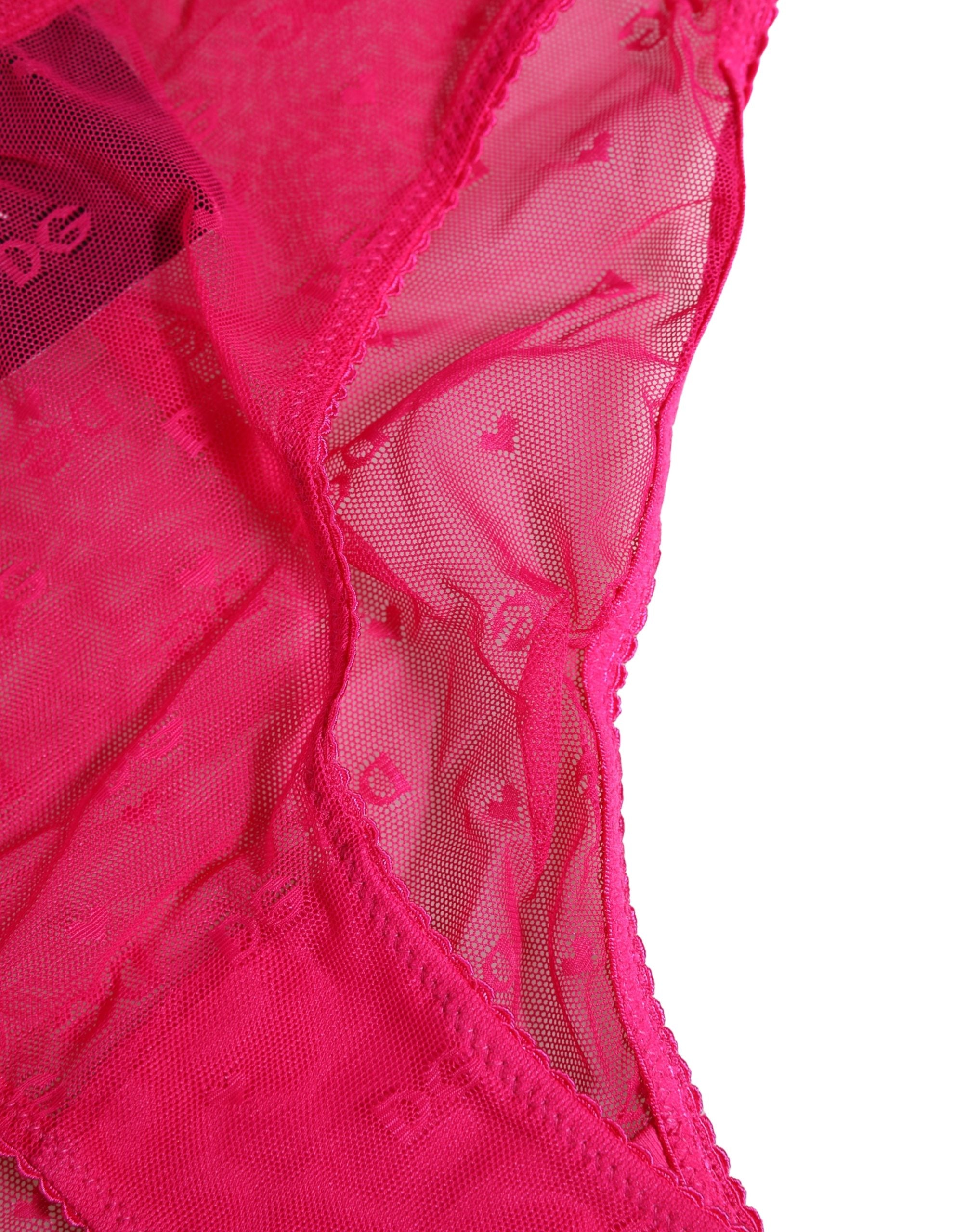 Dolce & Gabbana Pink Lace Cheekini Lingerie Panty Brief Underwear Dolce & Gabbana