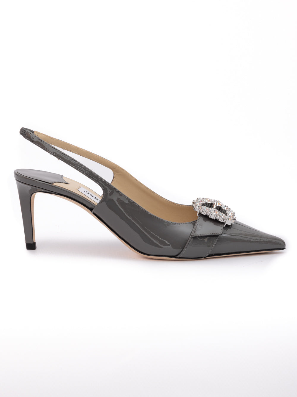 Jimmy Choo Storm Grey Patent Leather Chery SB 65 Pumps Jimmy Choo