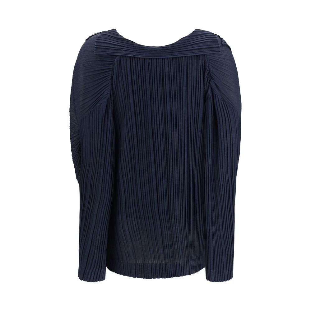 Giorgio Armani Blue Viscose Blouse Giorgio Armani