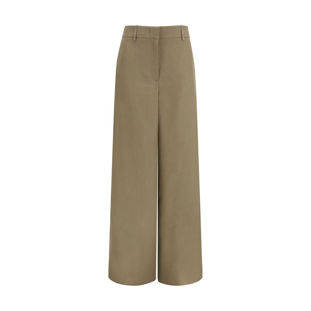 Giorgio Armani Beige Linen Casual Pants Giorgio Armani