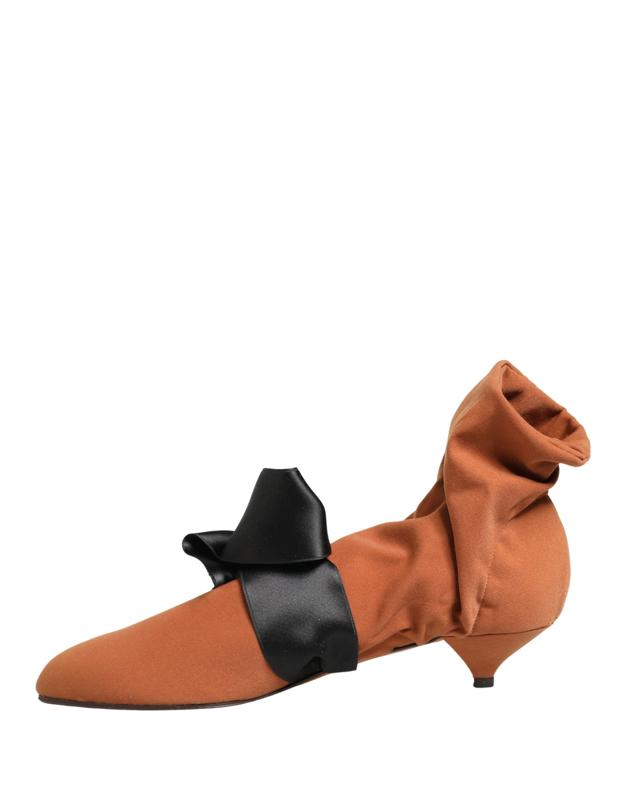 Dolce & Gabbana Brown Black Suede Boots Shoes Dolce & Gabbana