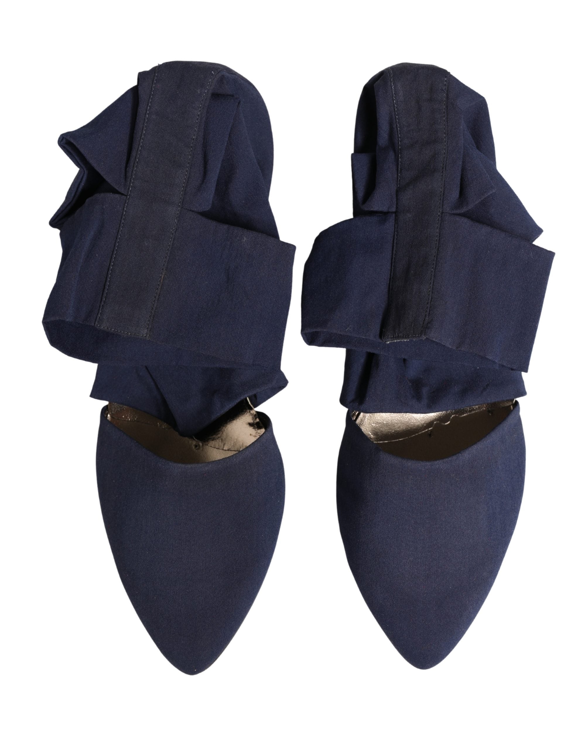 Dolce & Gabbana Blue Cotton Ankle Boots Shoes Dolce & Gabbana