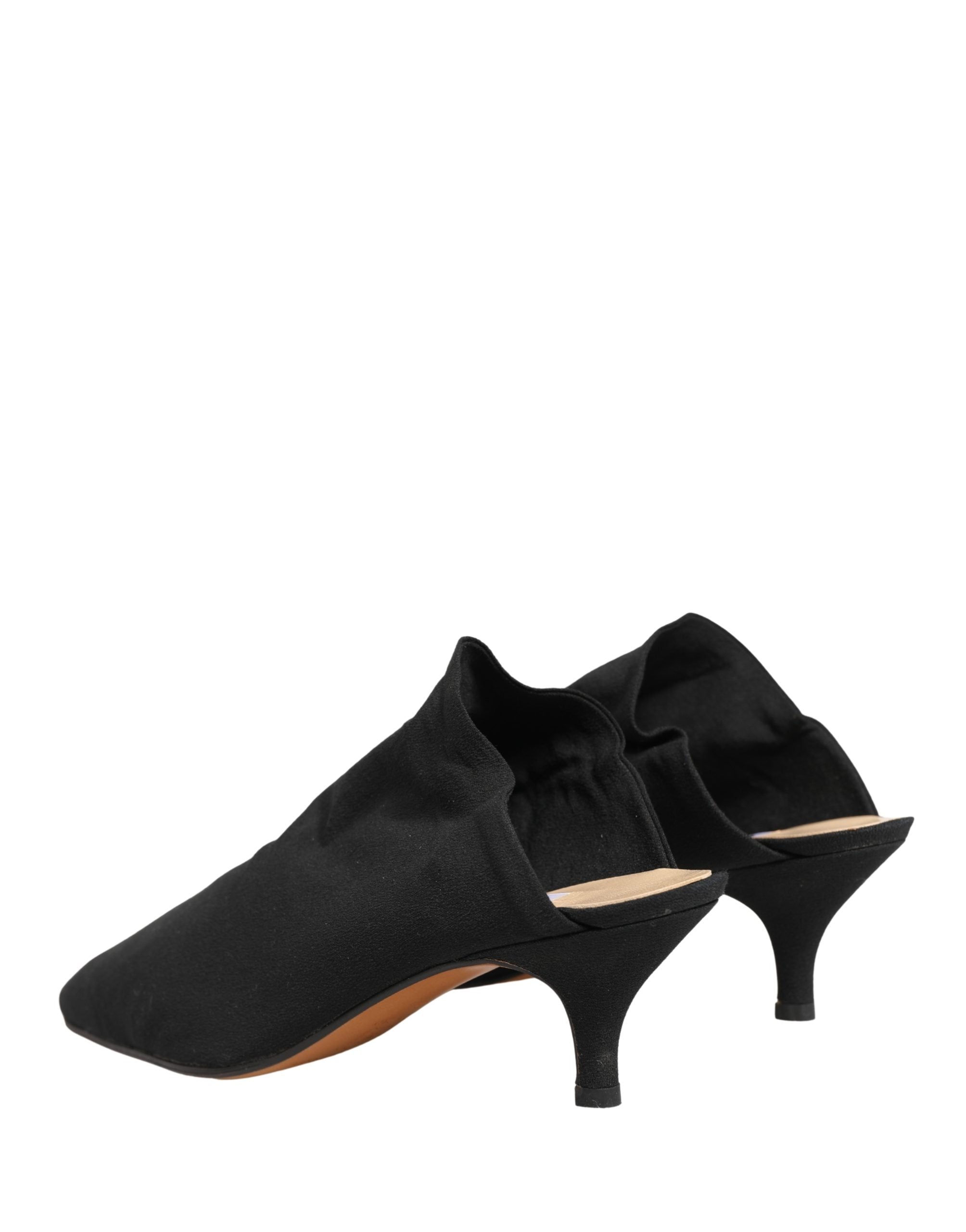 Dolce & Gabbana Black Suede Heel Mule Shoes Dolce & Gabbana