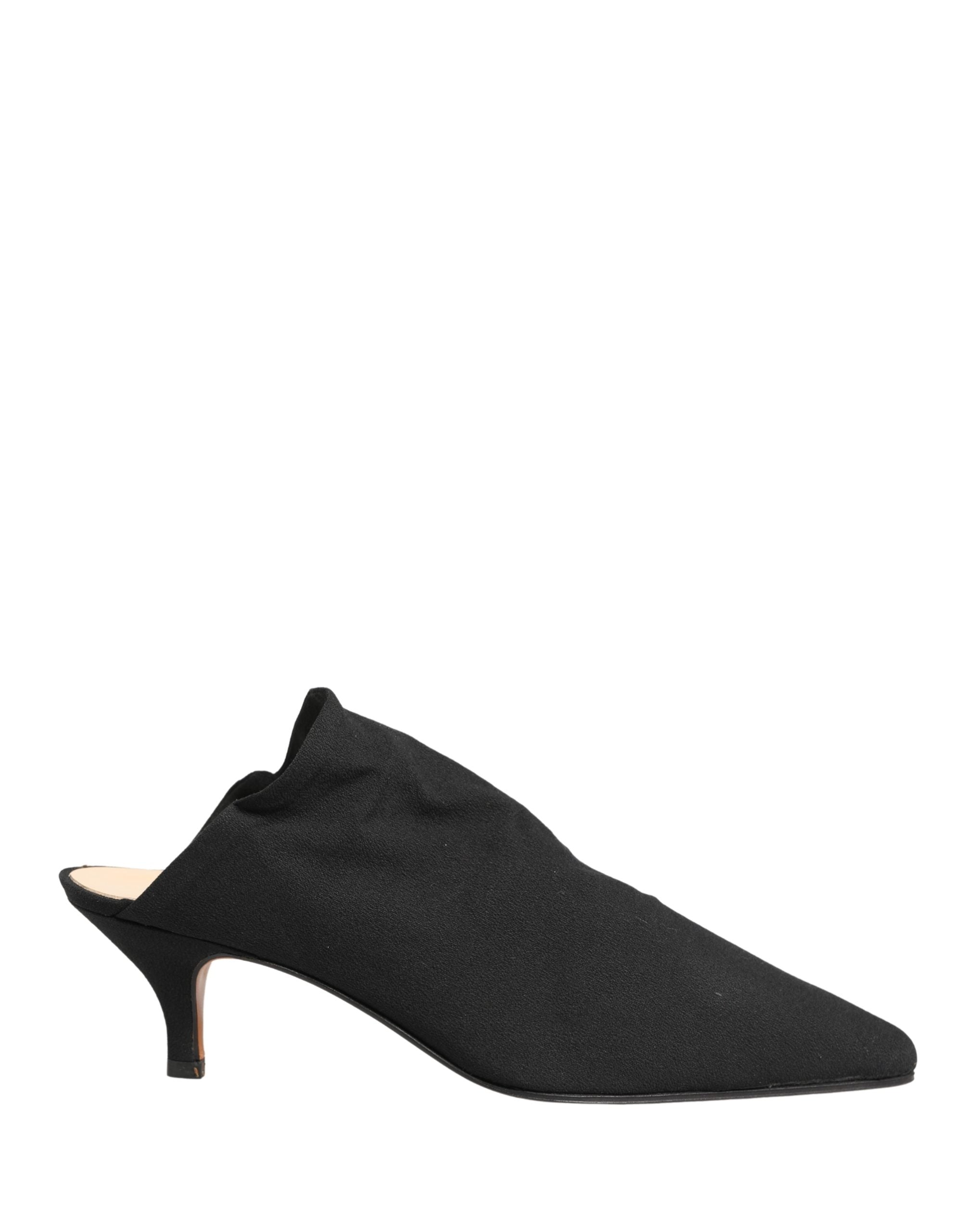Dolce & Gabbana Black Suede Heel Mule Shoes Dolce & Gabbana
