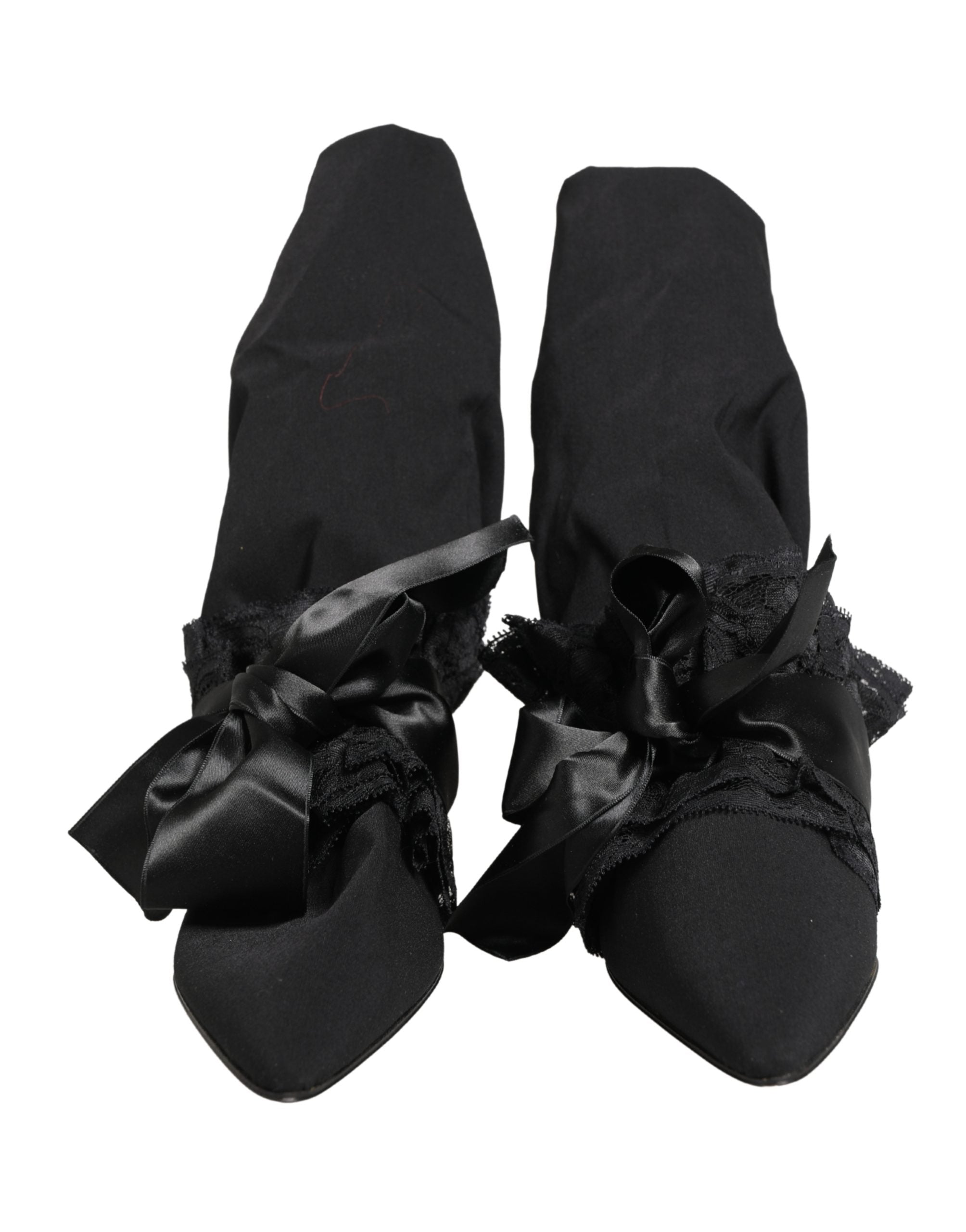 Dolce & Gabbana Black Suede Mid Calf Boots Shoes Dolce & Gabbana
