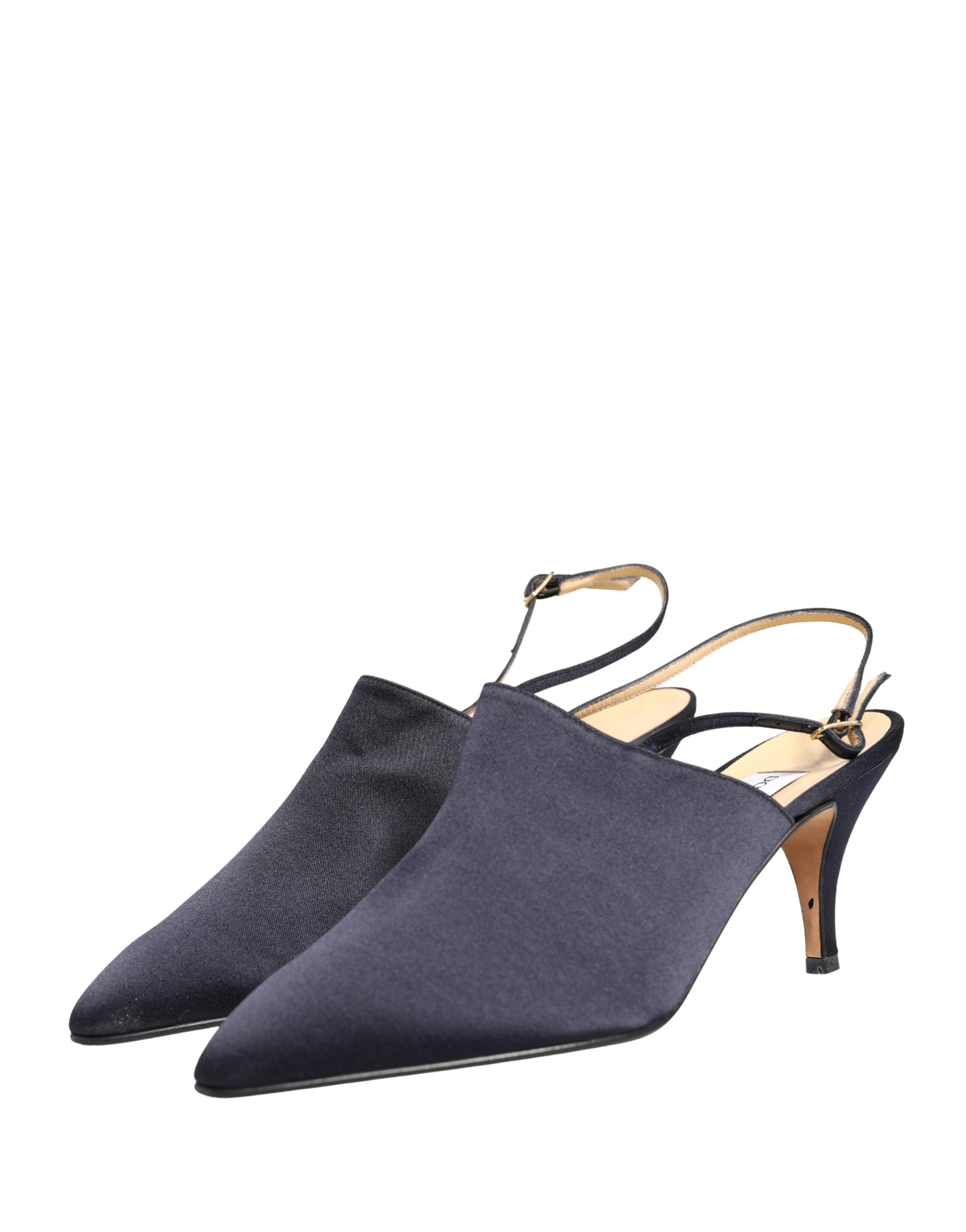 Dolce & Gabbana Black Suede Heels Slingbacks Shoes Dolce & Gabbana
