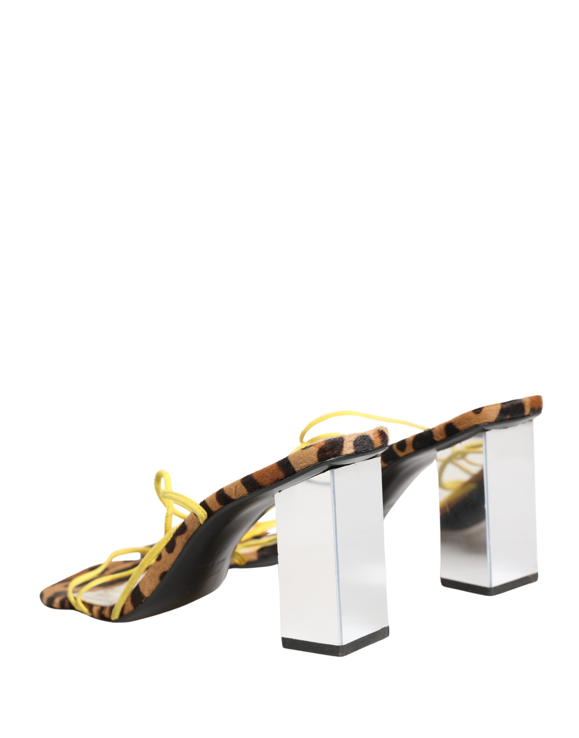 Dolce & Gabbana Multicolor Leather Block Heels Sandals Shoes Dolce & Gabbana