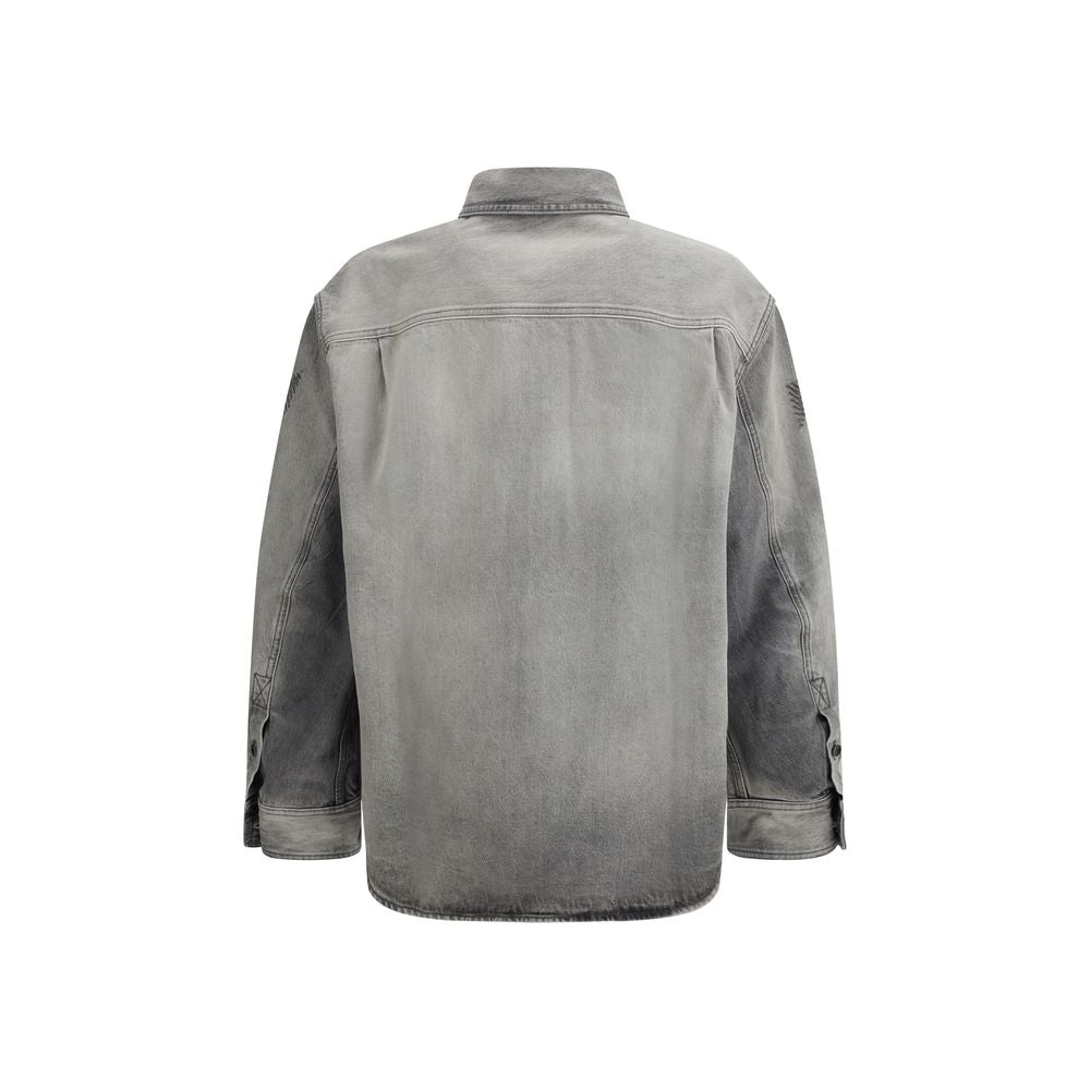 Off-White Gray Denim Shirt Off-White