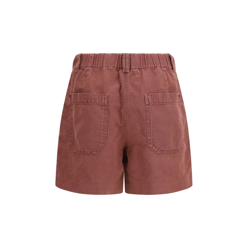 Brunello Cucinelli Brown Cotton Bermuda Shorts Brunello Cucinelli