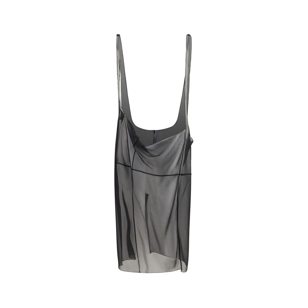 Prada Black Polyester Midi Skirt Prada