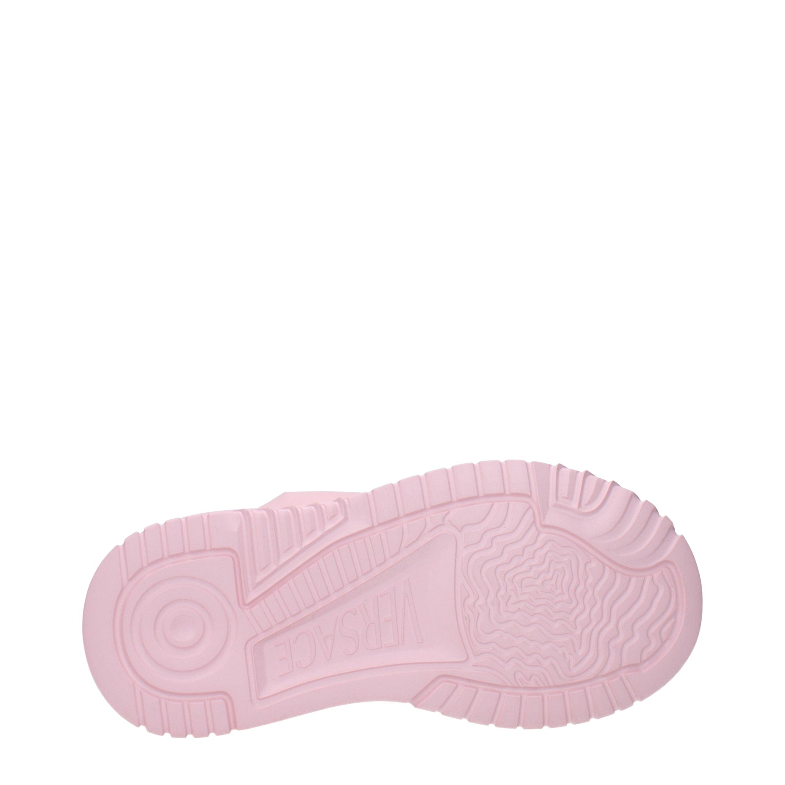 Versace Pink Leather Chunky Sneakers Versace