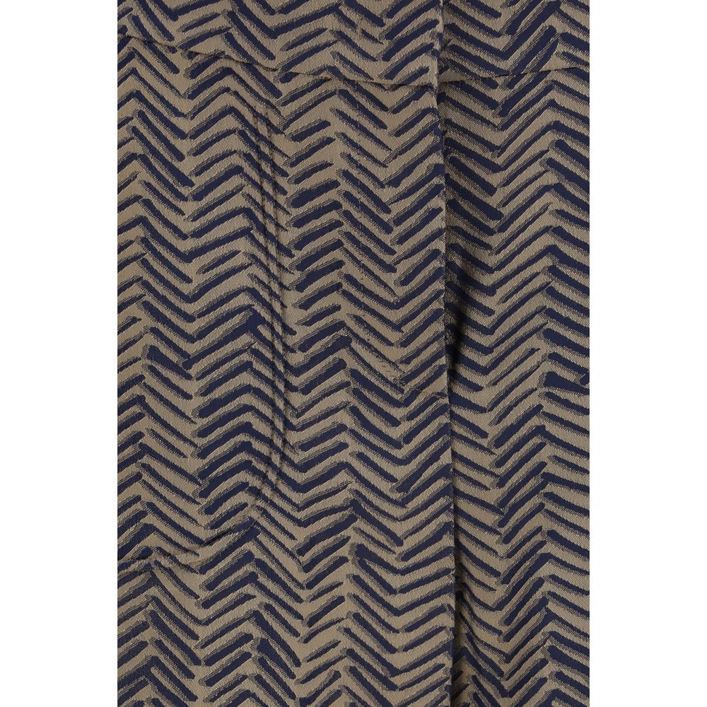 Giorgio Armani Brown Viscose Casual Pants Giorgio Armani