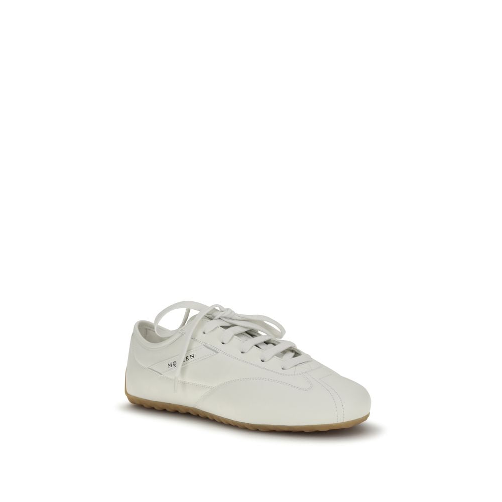 Alexander McQueen White Calf Leather Bos Taurus Athletic Sneakers Alexander McQueen