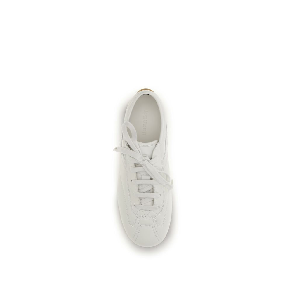 Alexander McQueen White Calf Leather Bos Taurus Athletic Sneakers Alexander McQueen