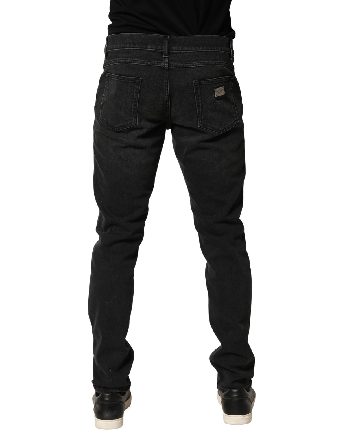 Dolce & Gabbana Black Cotton Stretch Regular SkinnyDenim Jeans