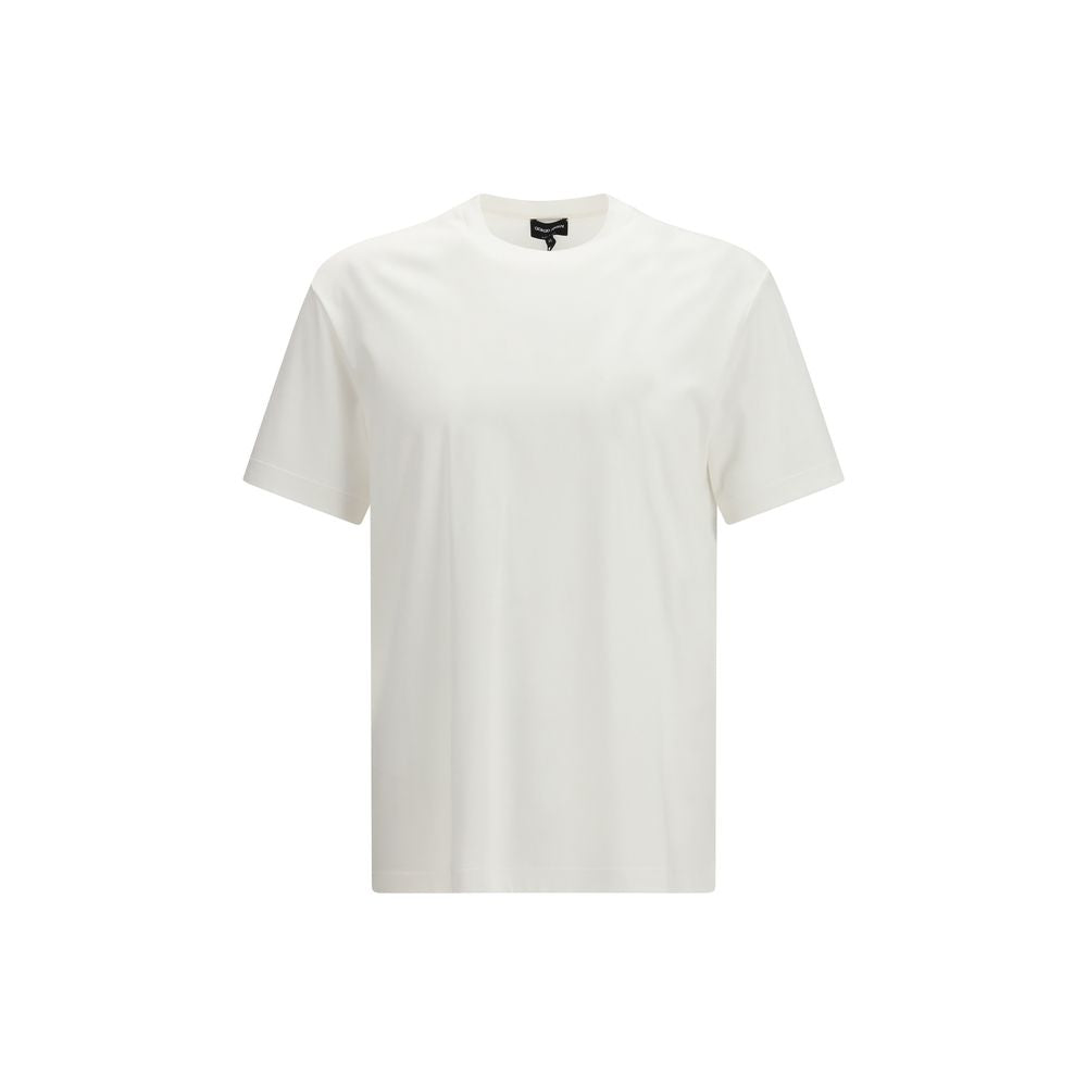 Giorgio Armani White Cotton T-Shirt Giorgio Armani