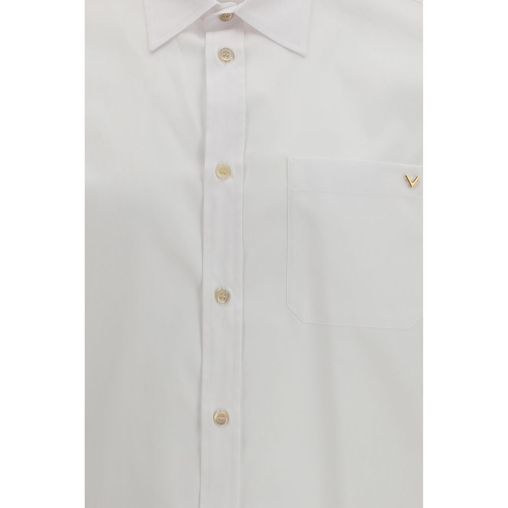 Valentino White Cotton Dress Shirt Valentino