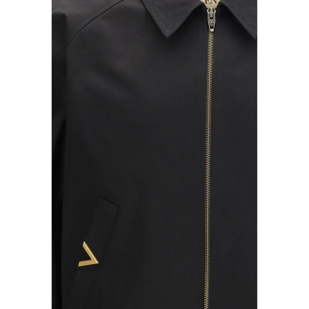 Valentino Black Cotton Bomber Valentino