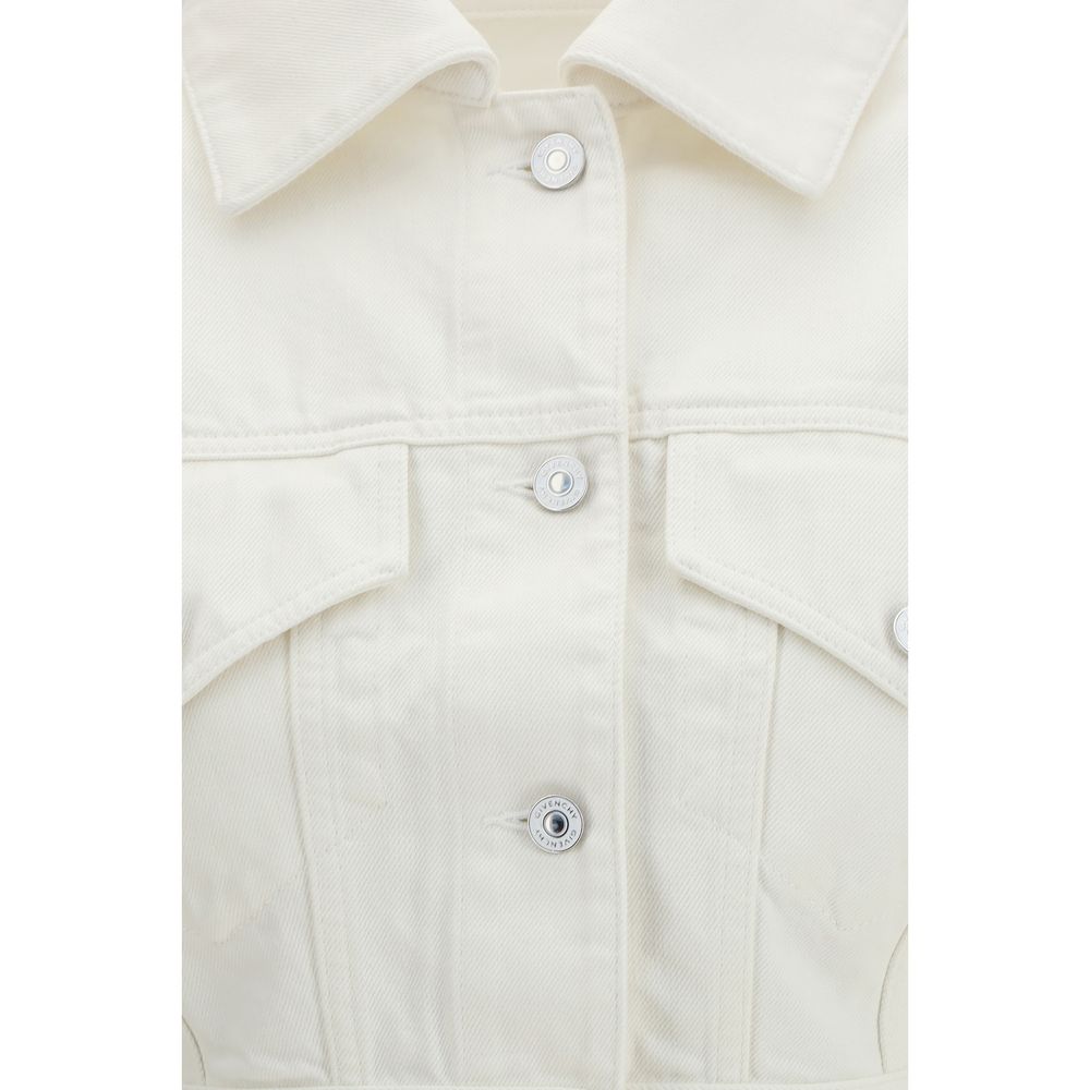 Givenchy White Cotton Denim Jacket Givenchy