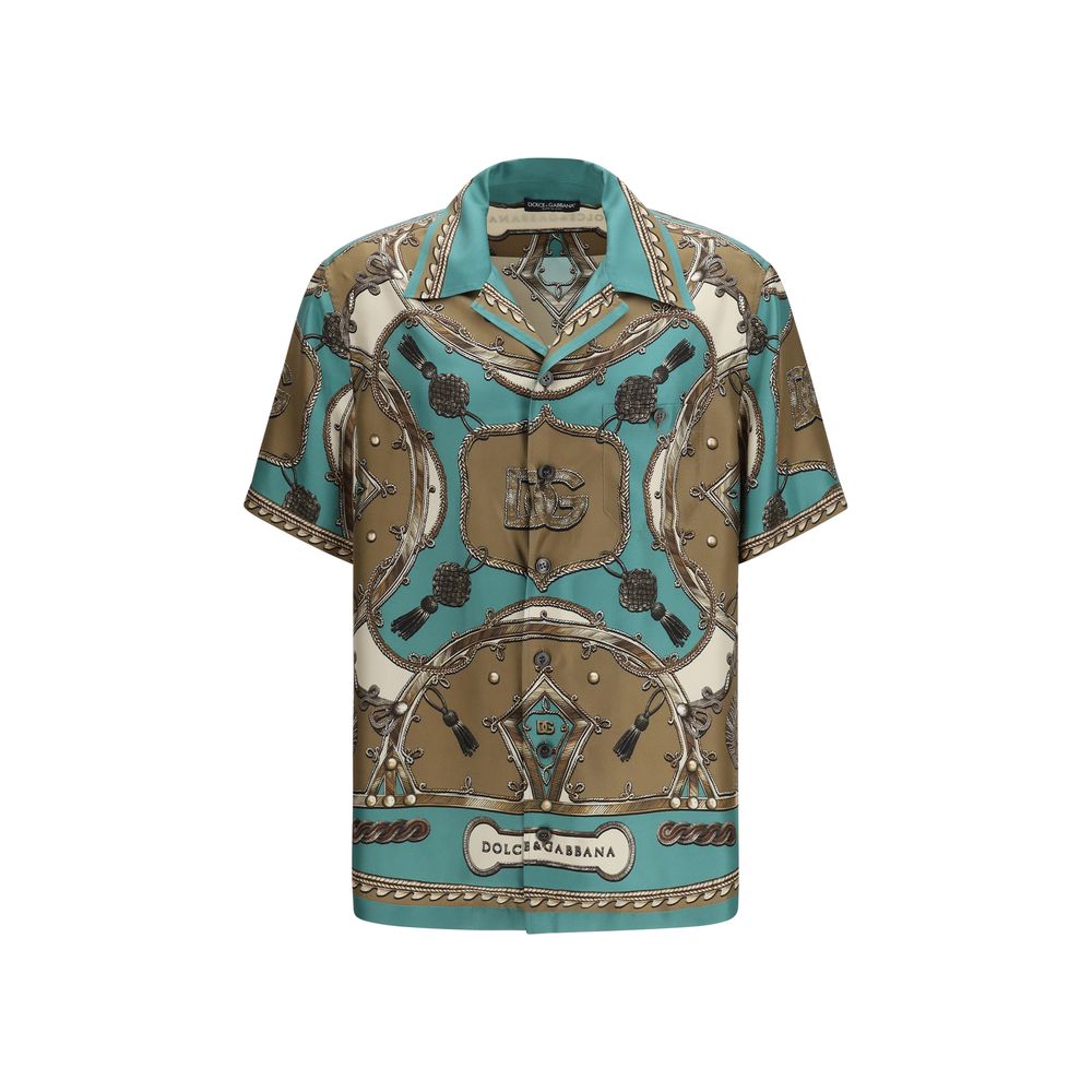 Dolce & Gabbana Multicolor Silk Pattern Shirt Dolce & Gabbana