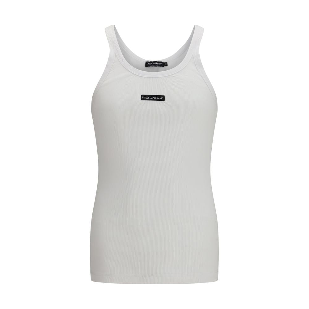 Dolce & Gabbana White Cotton Top Dolce & Gabbana