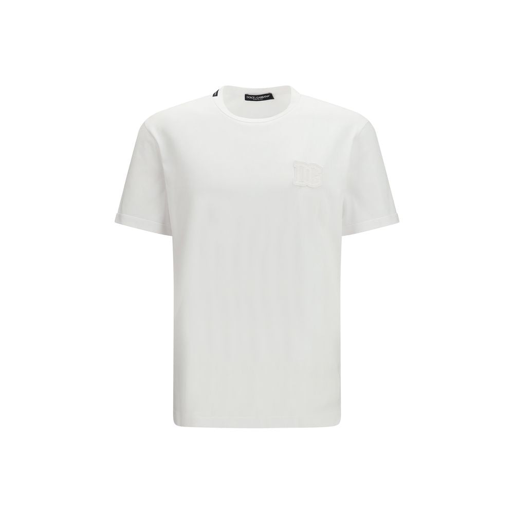 Dolce & Gabbana White Cotton T-Shirt Dolce & Gabbana