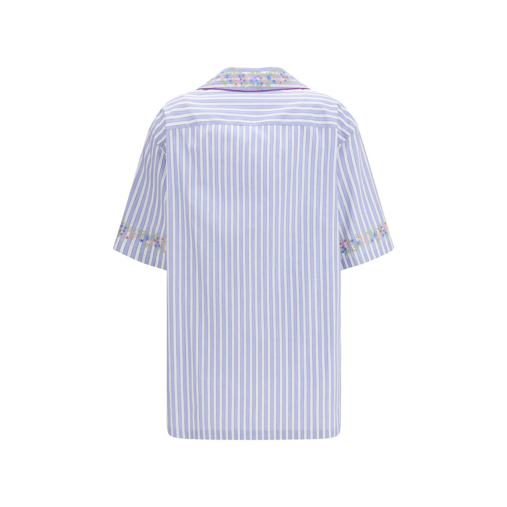 Dolce & Gabbana Blue Cotton Shortsleeve Shirt Dolce & Gabbana
