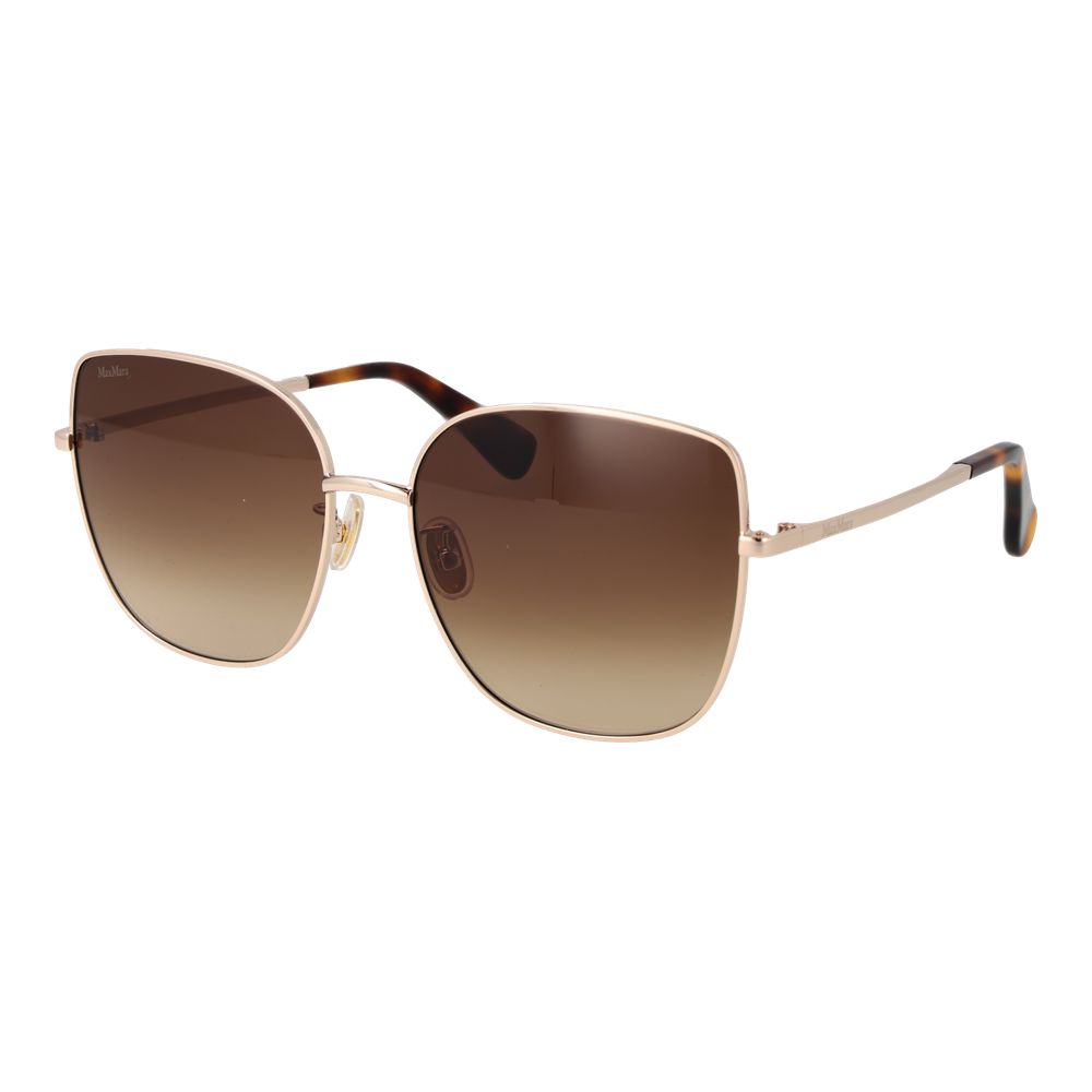 Max Mara Rose Gold Metal Sunglasses Max Mara