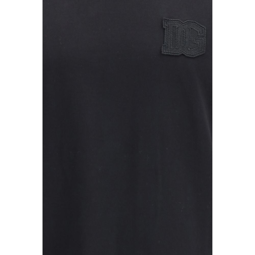 Dolce & Gabbana Black Cotton T-Shirt Dolce & Gabbana