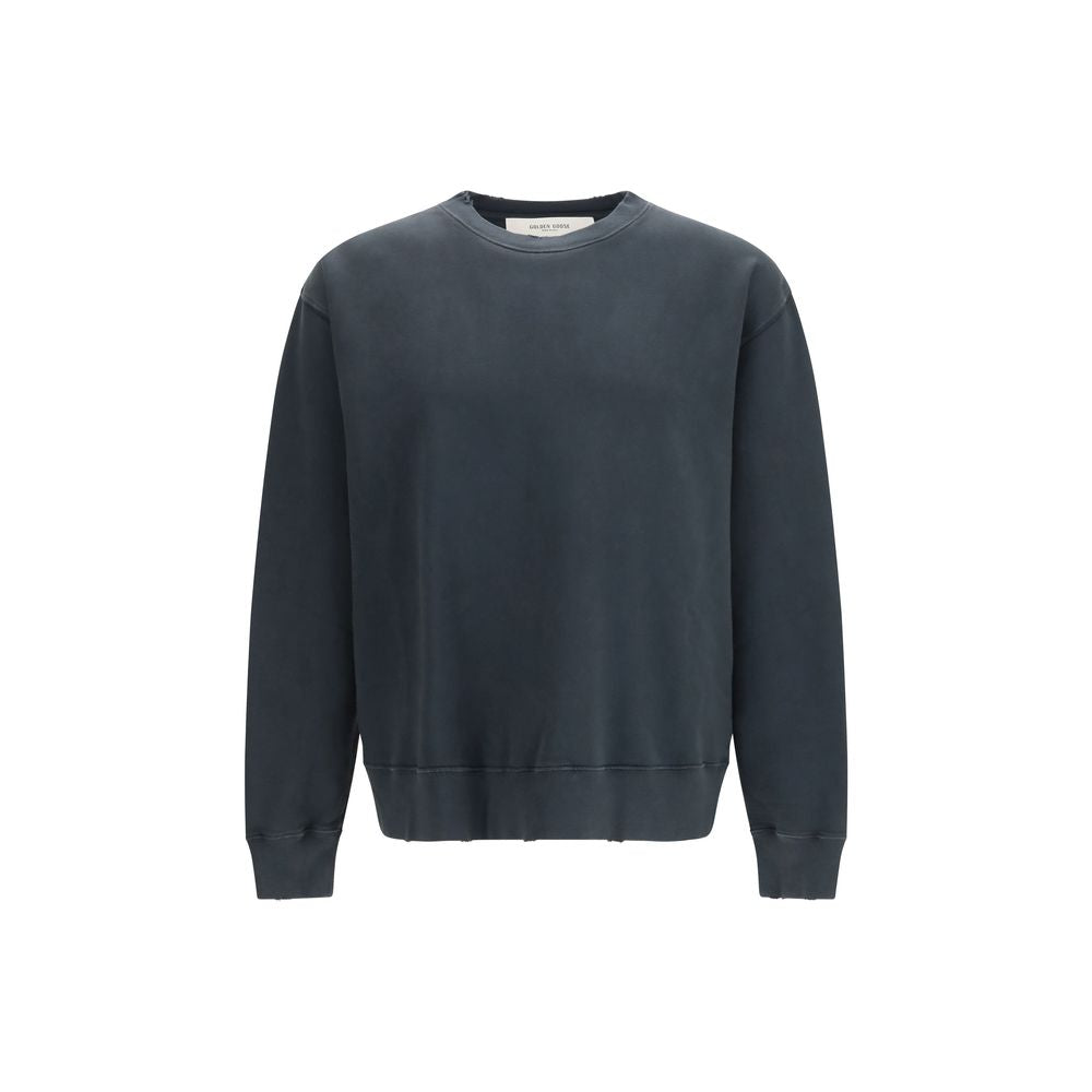 Golden Goose Black Cotton Sweatshirt Golden Goose