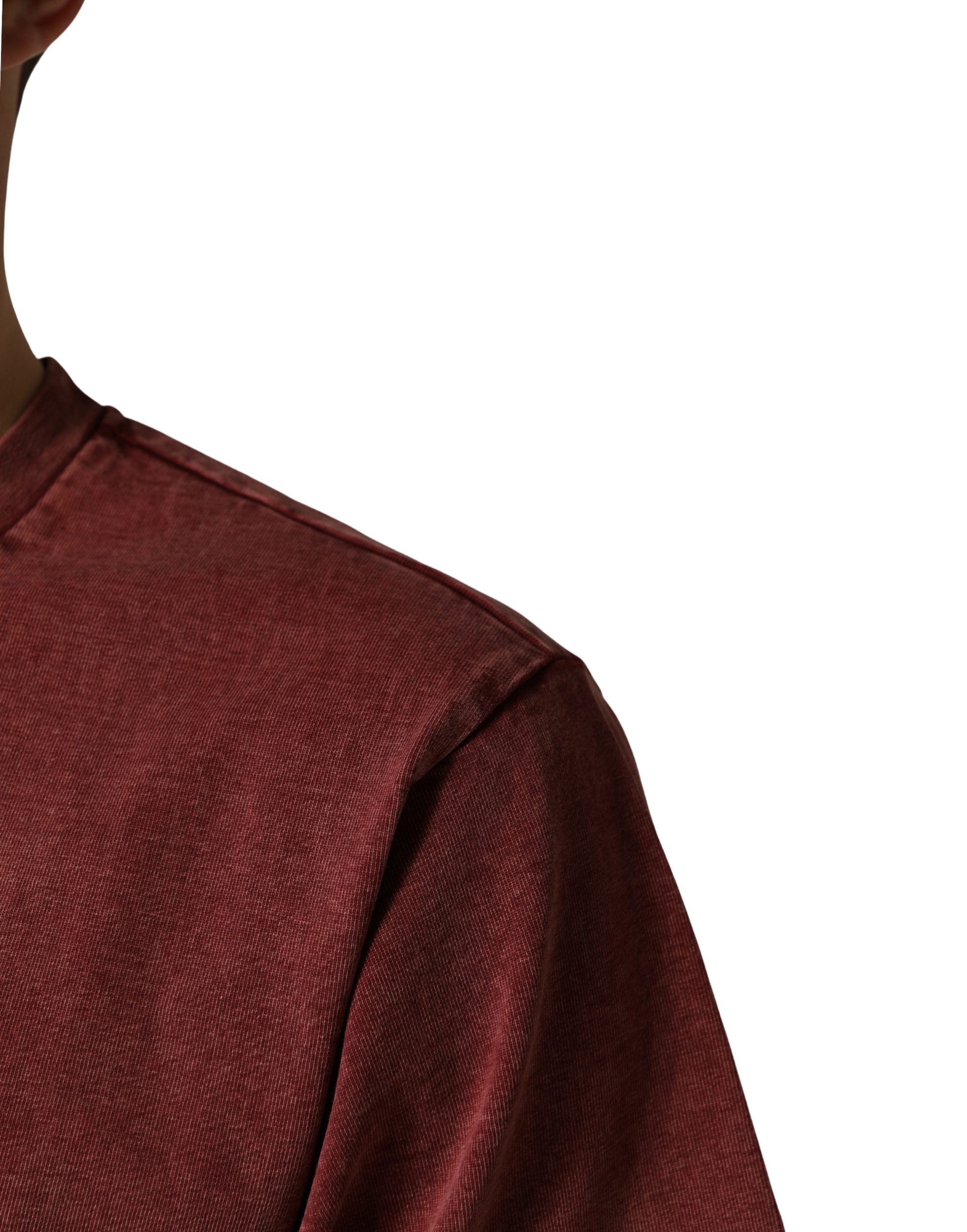 Dolce & Gabbana Maroon Print Round Neck Short Sleeve T-shirt Dolce & Gabbana