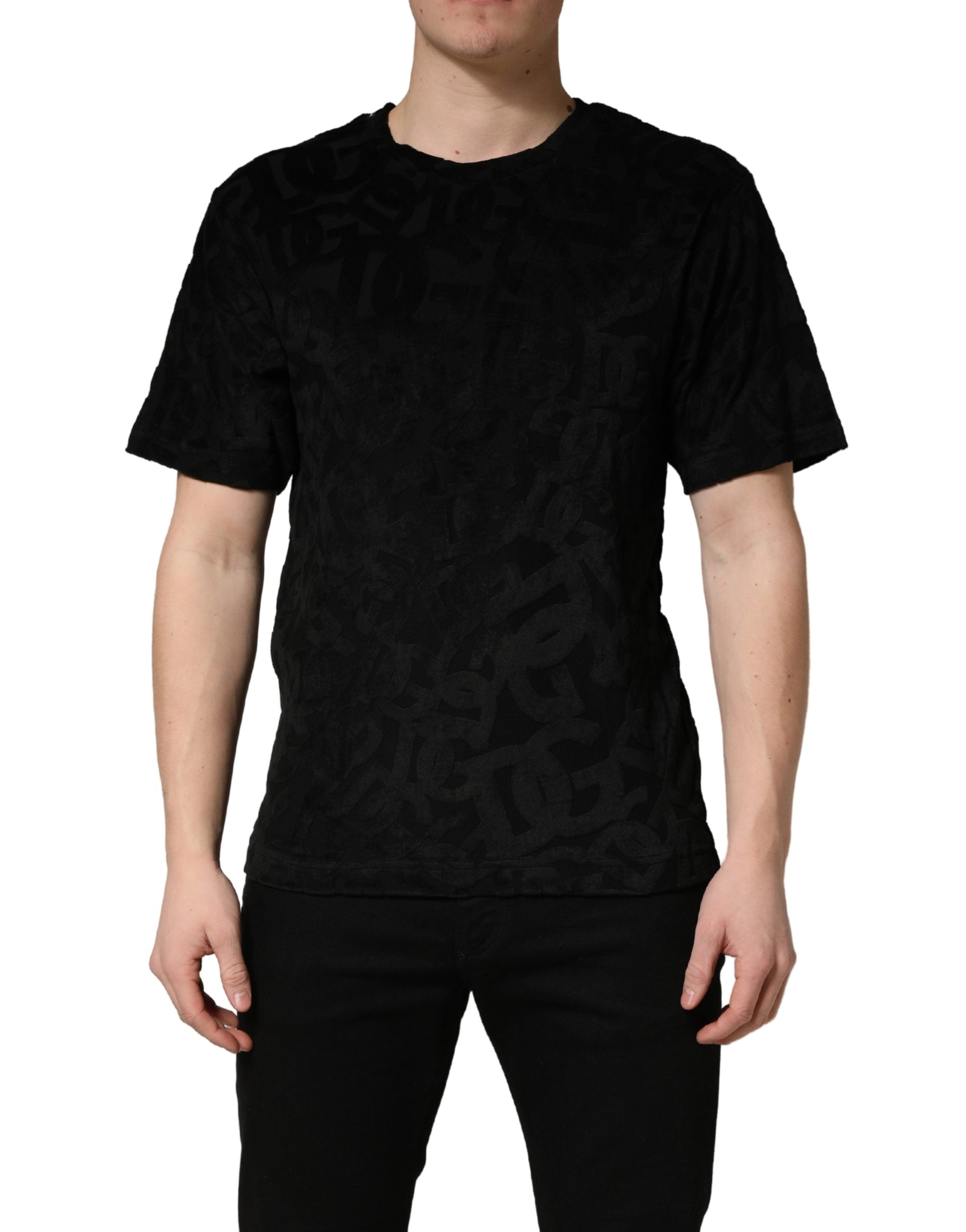 Dolce & Gabbana Black DG Mania Logo Print Casual  T-shirt Dolce & Gabbana