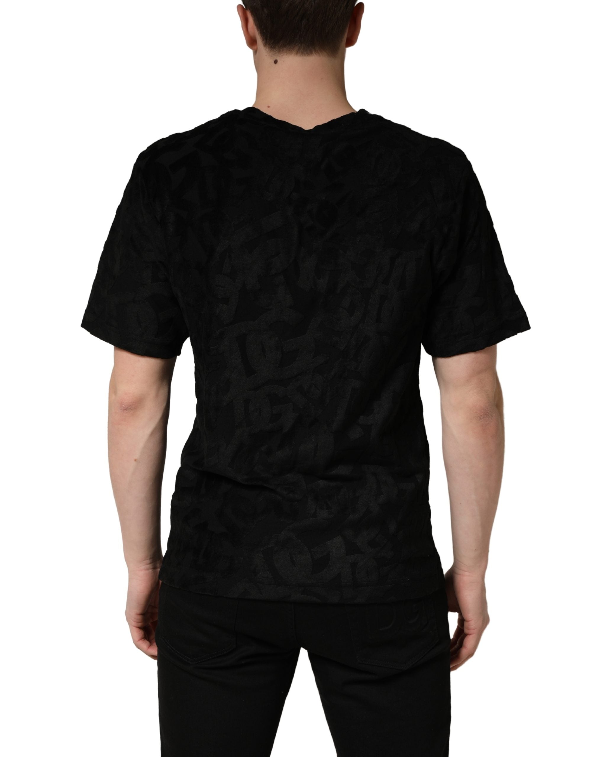 Dolce & Gabbana Black DG Mania Logo Print Casual  T-shirt Dolce & Gabbana
