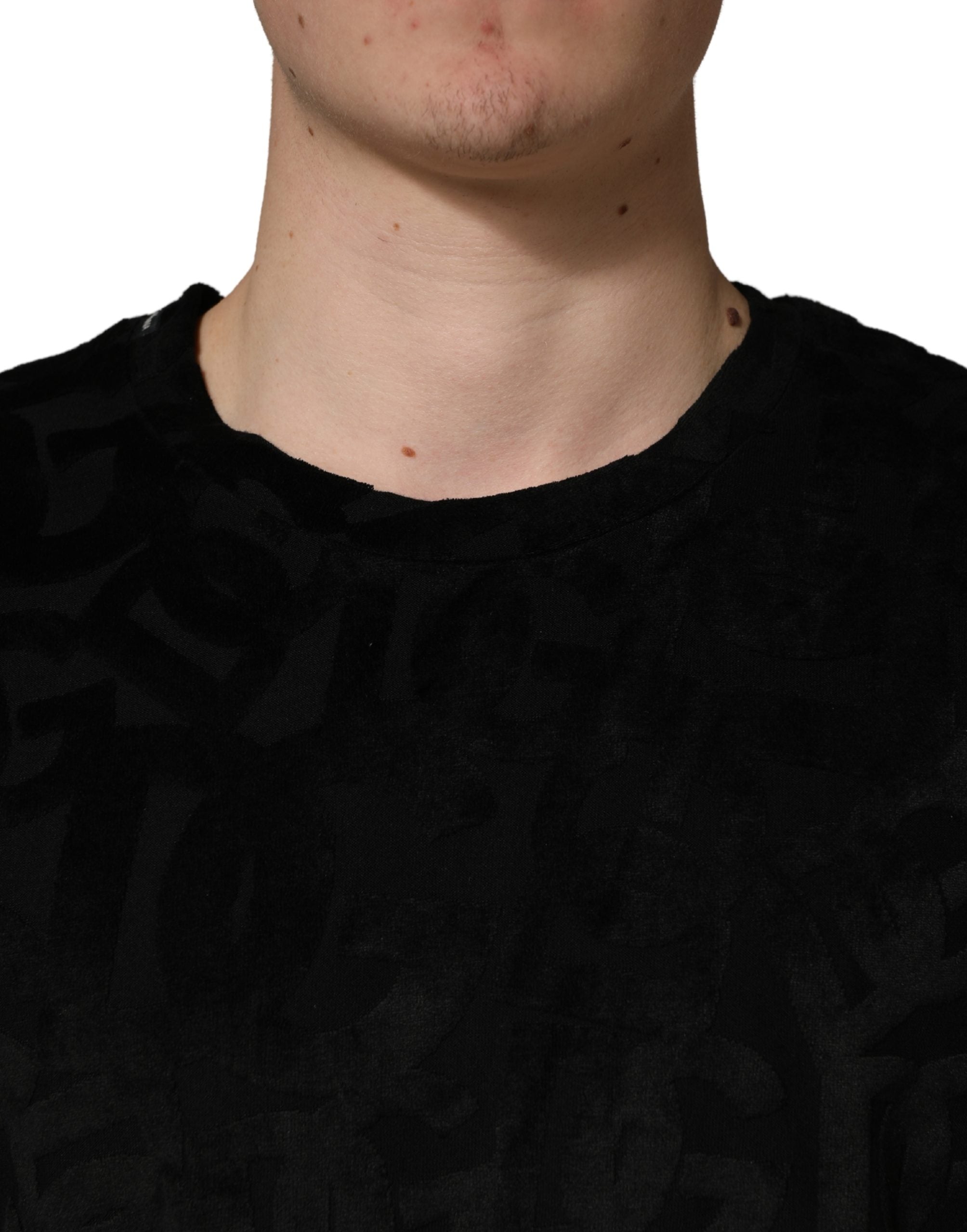 Dolce & Gabbana Black DG Mania Logo Print Casual  T-shirt Dolce & Gabbana