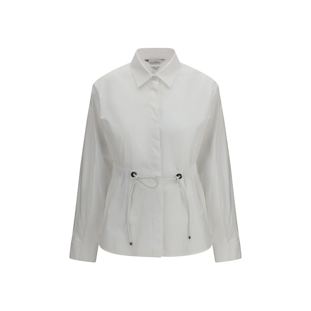 Max Mara White Cotton Dress Shirt Max Mara
