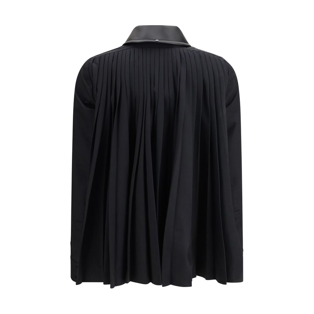 Max Mara Black Polyester Pattern Shirt Max Mara