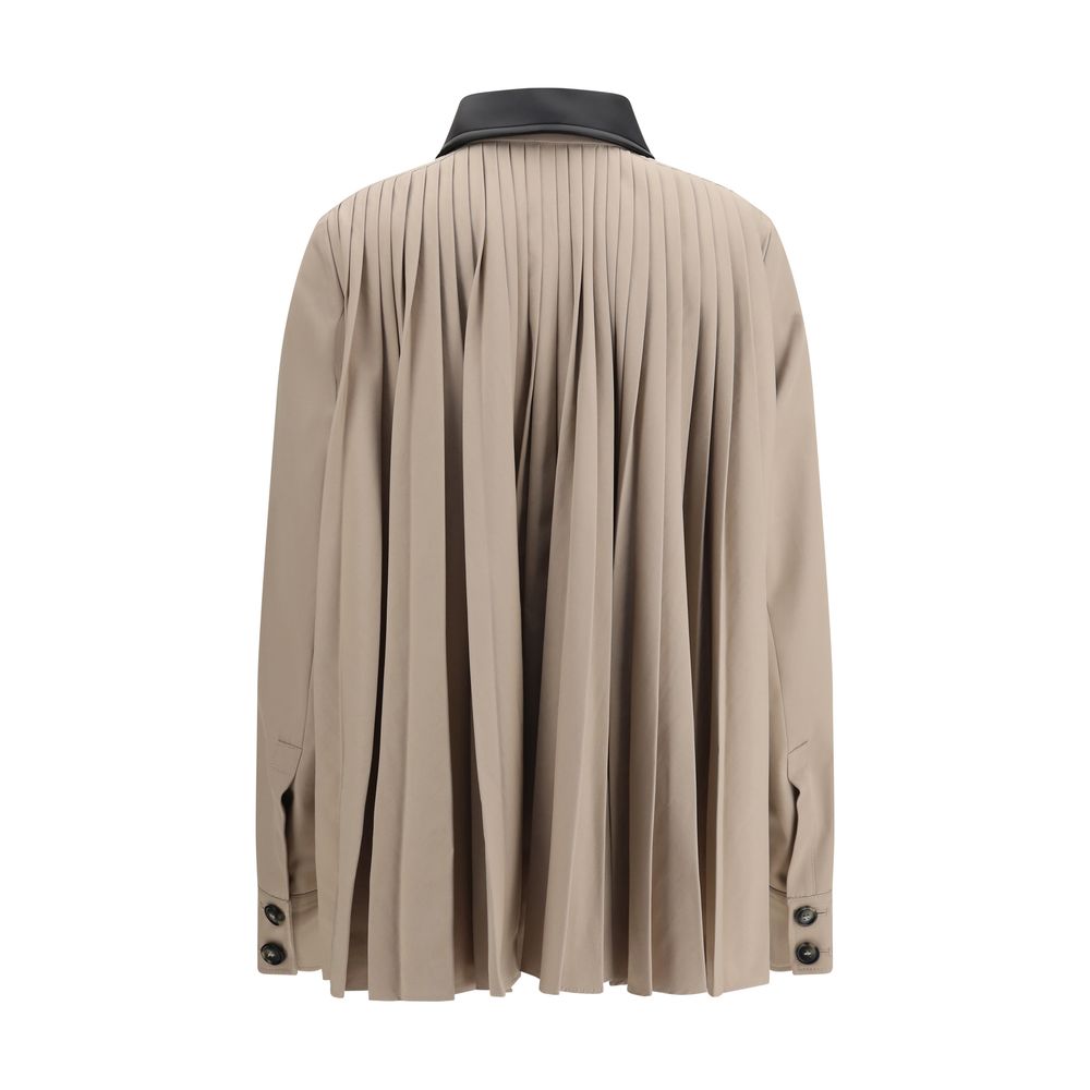 Max Mara Beige Polyester Coat Max Mara