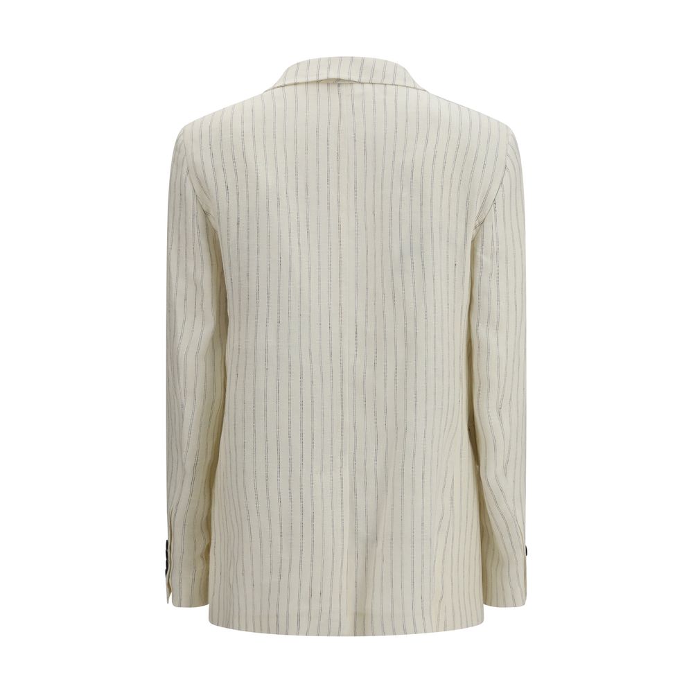 Max Mara Beige Linen Blazer Max Mara
