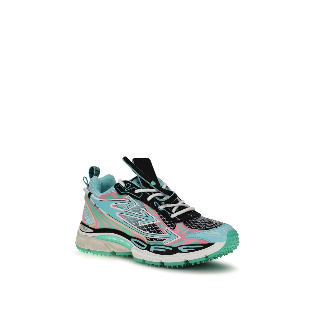 Off-White Multicolor Polyester Athletic Sneakers Off-White