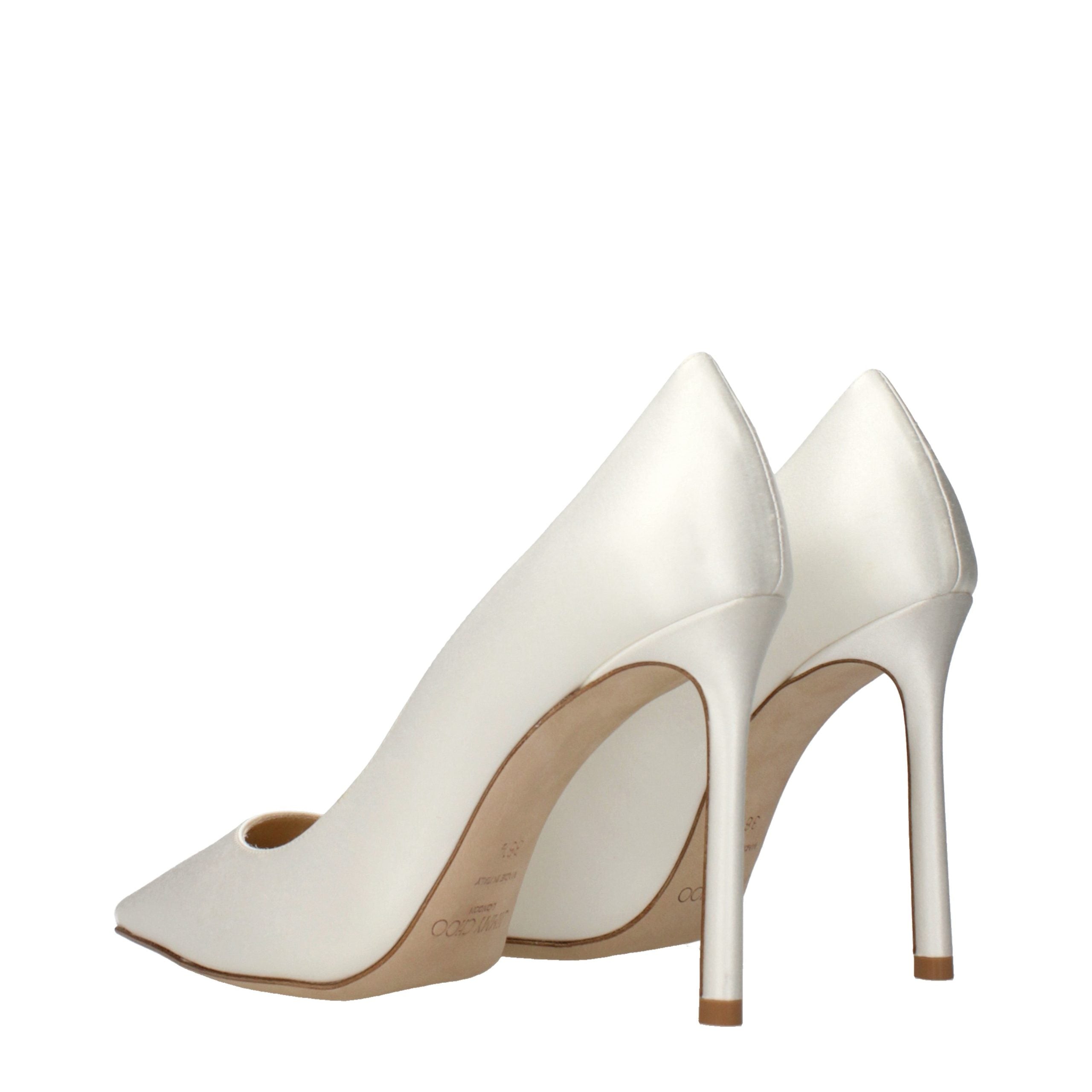 Jimmy Choo Beige Satin Platform Pumps Jimmy Choo