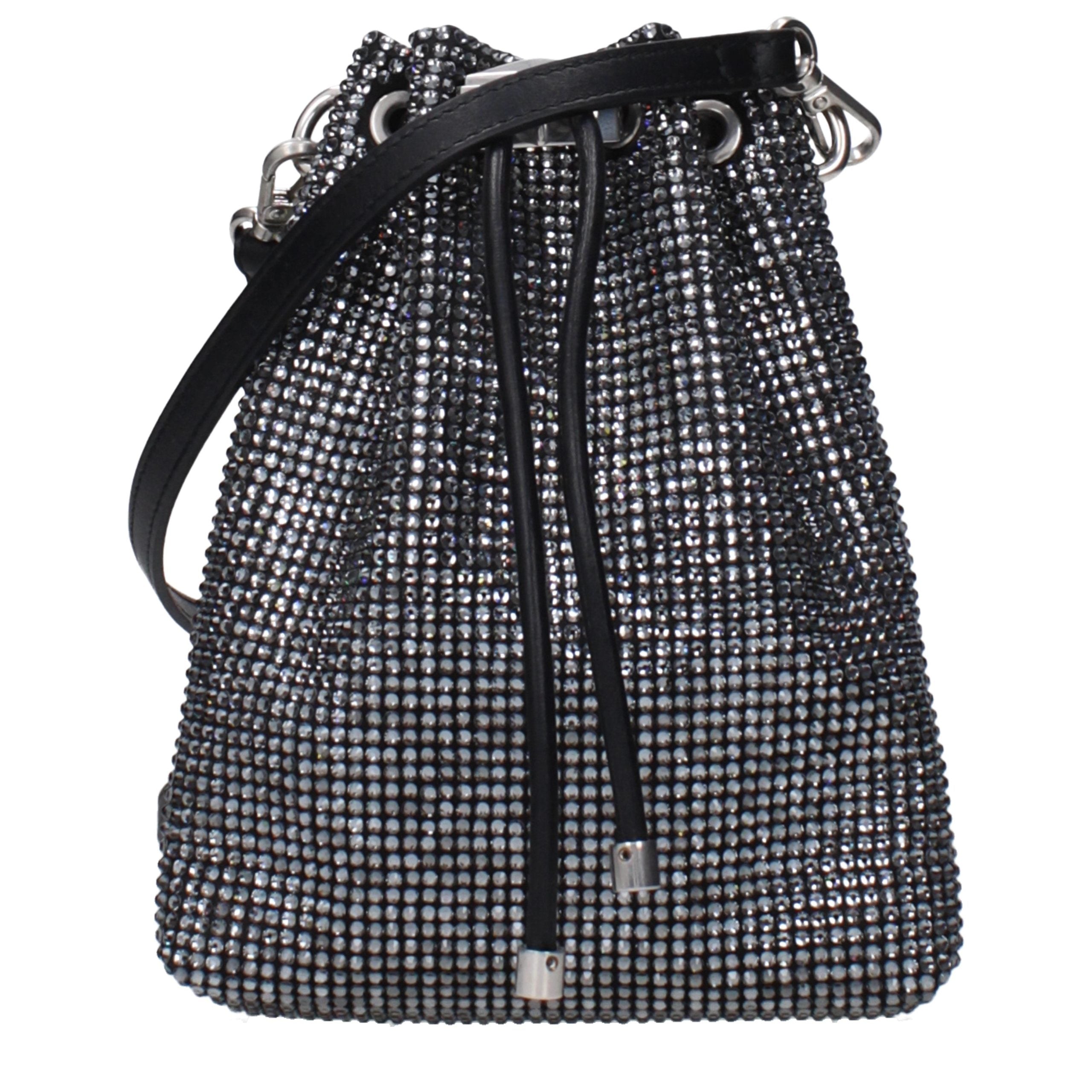 Jimmy Choo Black Satin Crossbody Bag Jimmy Choo