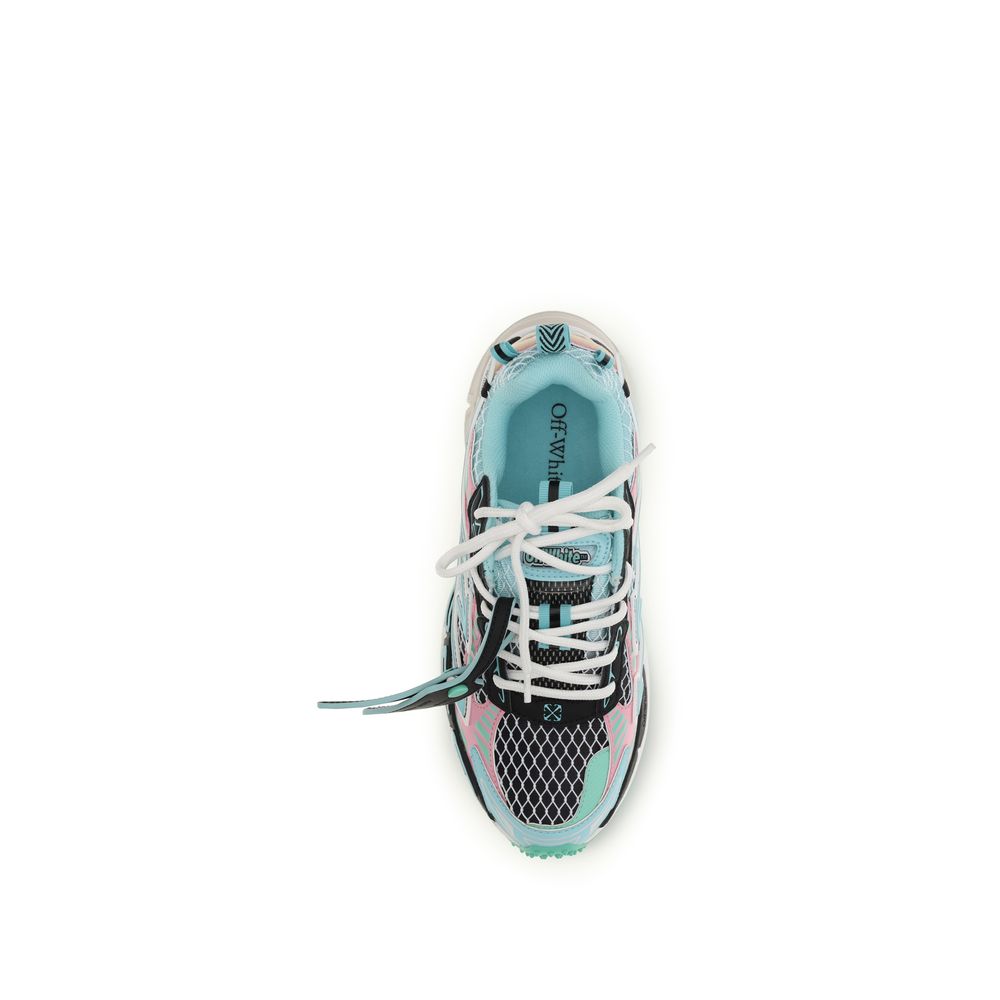 Off-White Multicolor Polyester Athletic Sneakers Off-White