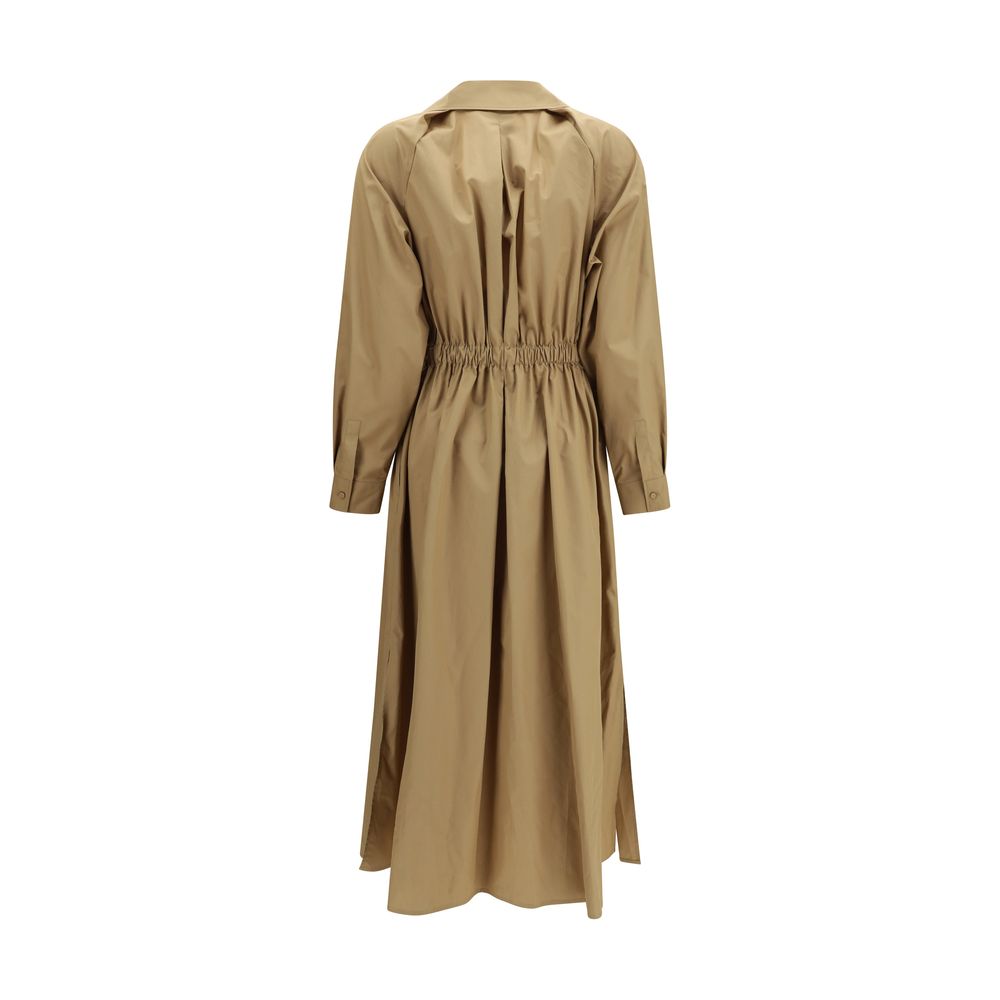Max Mara Beige Cotton Casual Dress Max Mara