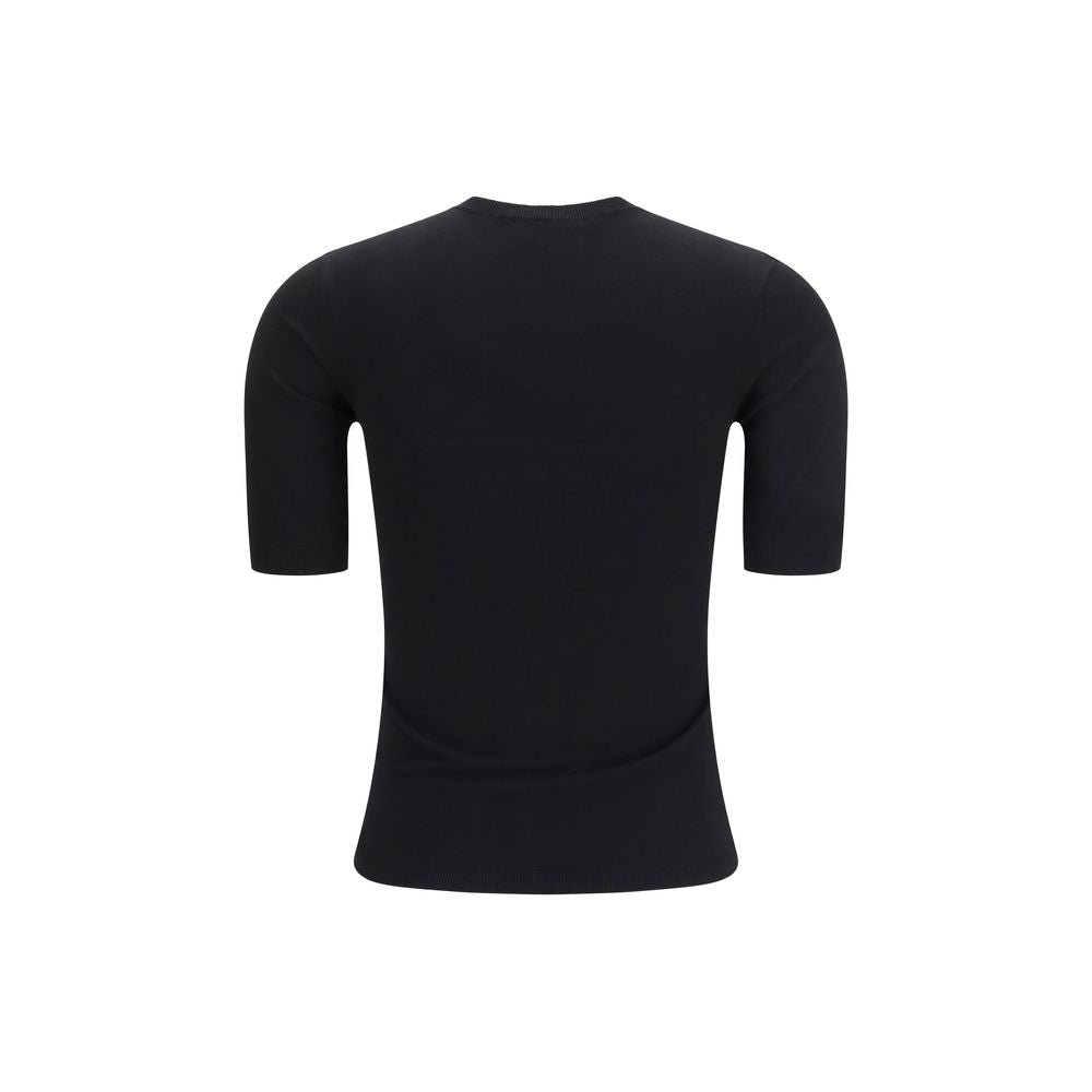 Max Mara Black Viscose T-Shirt Max Mara