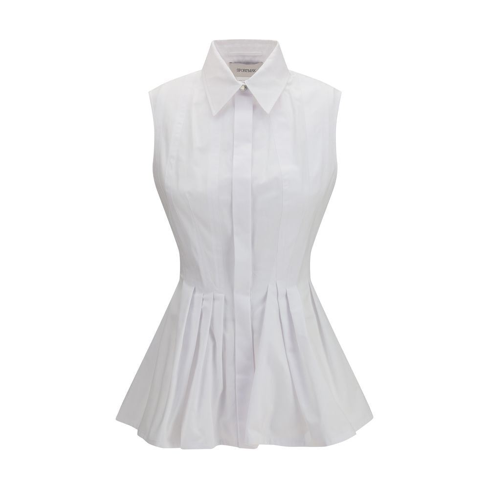 Max Mara White Cotton Shirt Max Mara