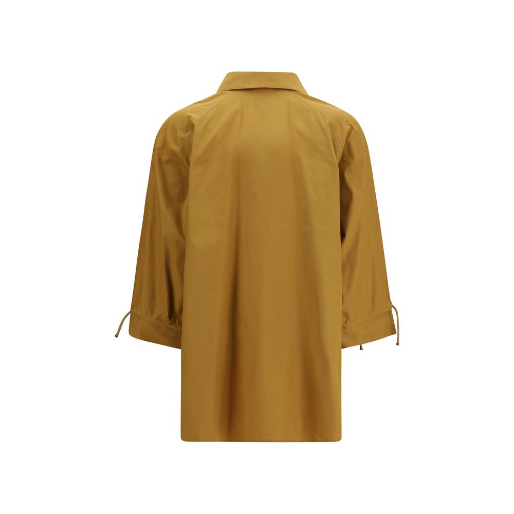 Max Mara Beige Cotton Shirt Max Mara