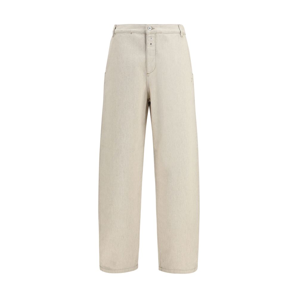 Jacquemus Beige Cotton Casual Pants Jacquemus