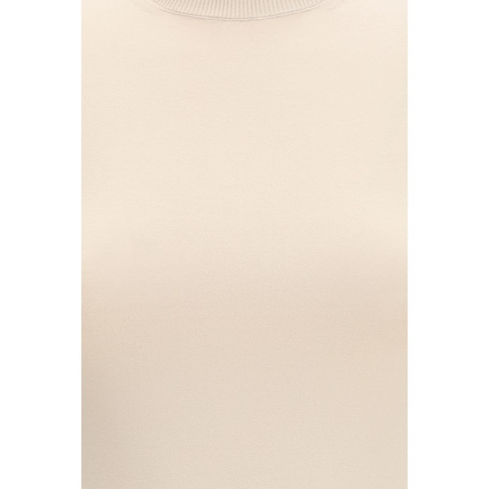 Max Mara Beige Viscose T-Shirt Max Mara