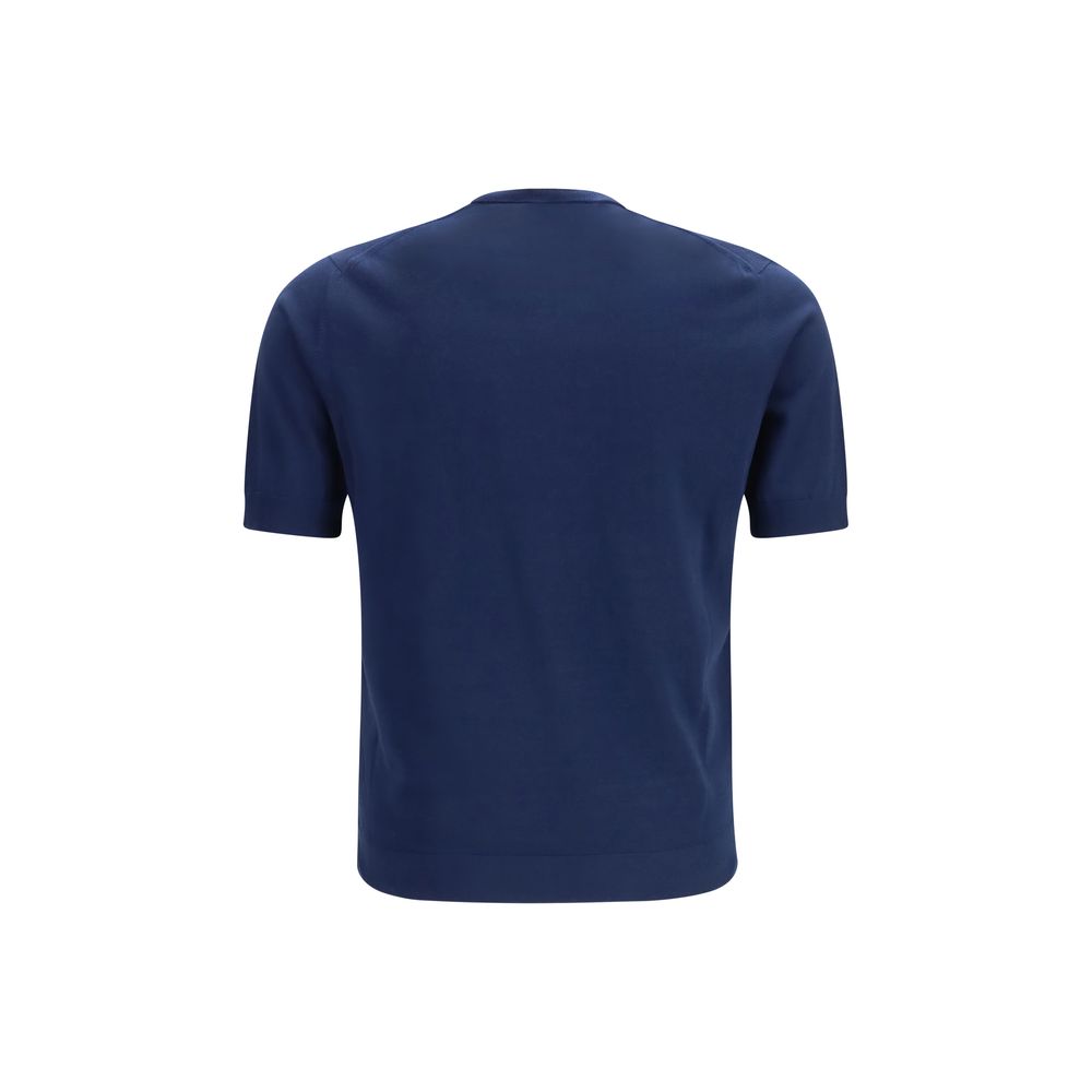 Prada Blue Cotton T-Shirt Prada