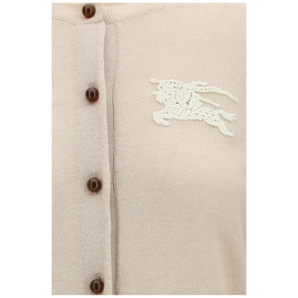 Burberry Beige Polyester Cardigan Burberry